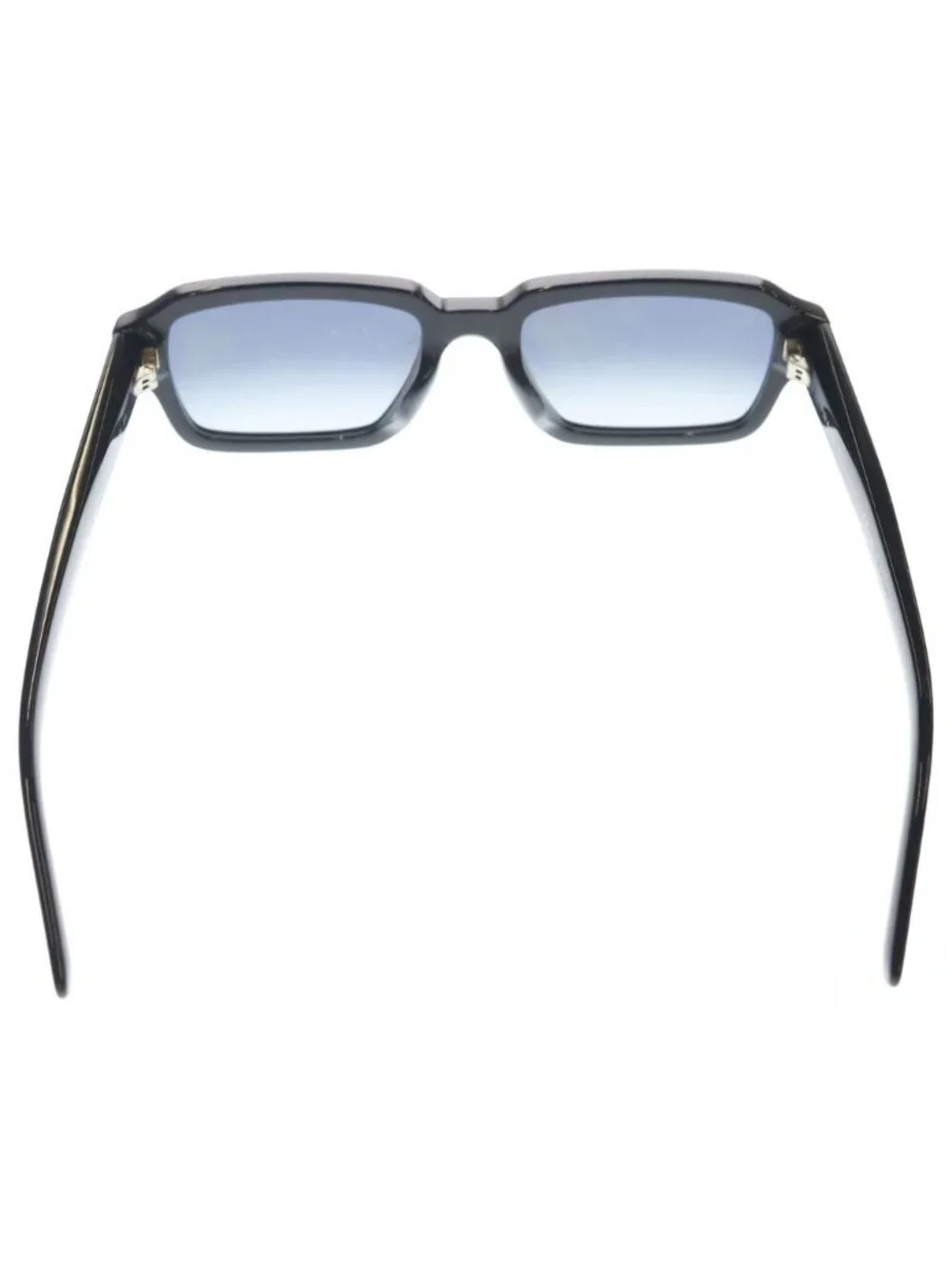 Prada Acetate Frame Side Logo Square Sunglasses Black Eyewear